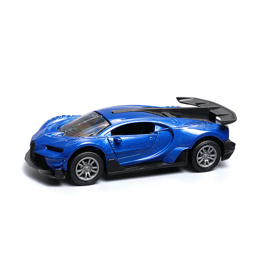Синяя инерционная машинка спорт die-cast , 1:32