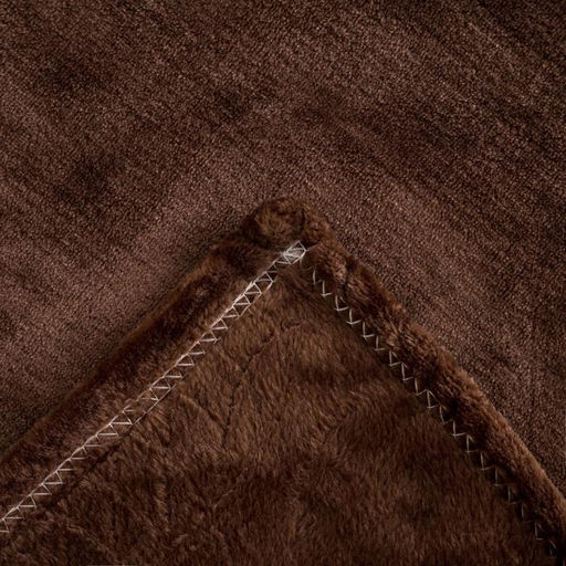 Плед LoveLife 150х200 см, велсофт, цвет шоколадный, 100% п/э  фото 3