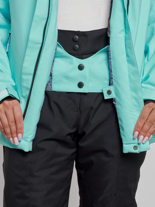 Горнолыжная куртка женская зимняя бирюзового цвета 3331Br - Chunmai фото 7