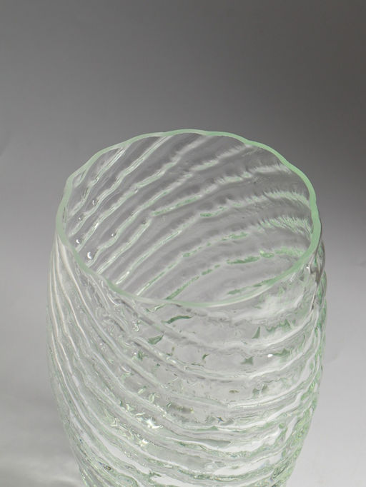 Ваза для цветов, h=21 см, d=11, стекло, прозрачная