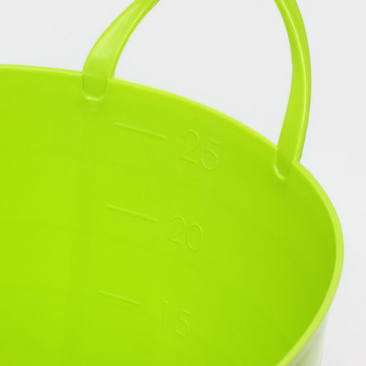 Корзина для белья мягкая, 27 л, d=37.5 см, h=30 см, ярко-зелёная