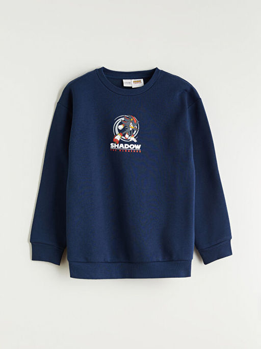 Bisiklet Yaka Sonic Bask?l? Erkek ?ocuk E?ofman Tak?m