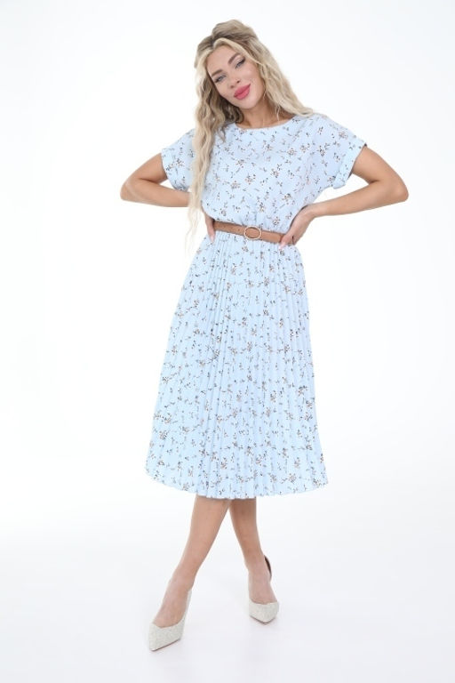 Платье Летнее (гофре,небесный) - Diolche фото 4