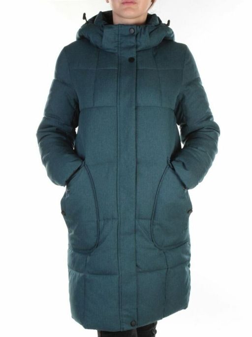 350 DK. GREEN Пальто женское зимнее (200 гр. холлофайбера) - Fashion фото 2