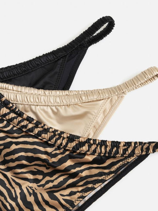 CONCEPT CLUB /  Трусы стринги-бразилиано жен 3шт. Story черный принт  фото 5