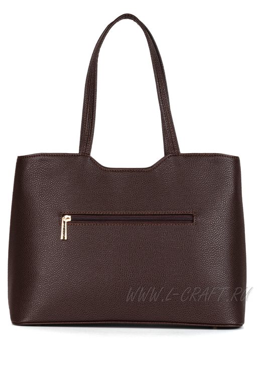 Сумка Модель №1297 | кожзам | гладкий | коричневый | Р908-2 | 29972 - L-craft фото 3