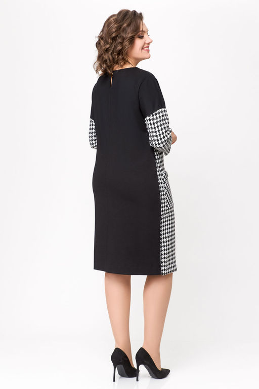 Блуза Swallow 803.2 черный+серебряный узор фото 991