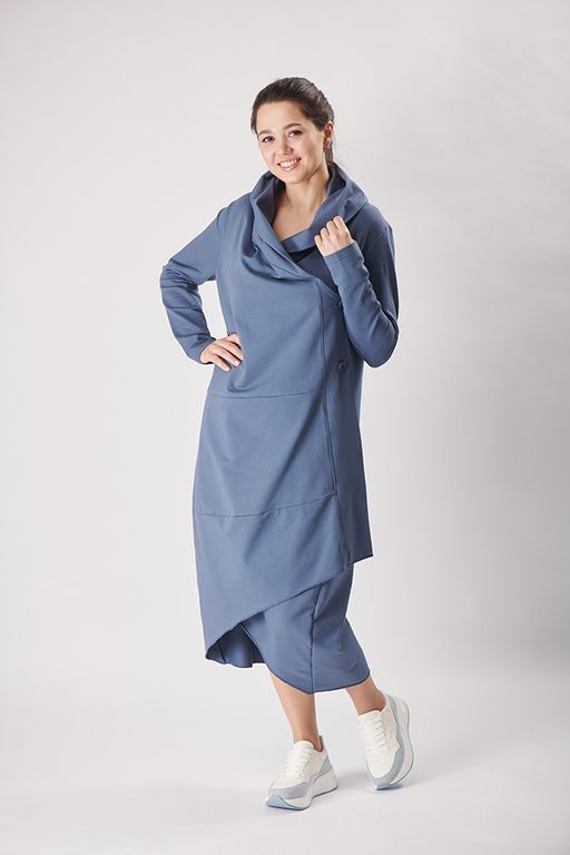 Платье свободного силуэта Футер 2-х ниточный - Relay фото 3