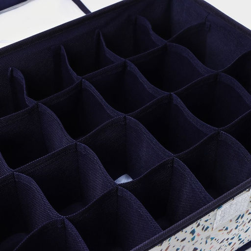 Органайзер для хранения белья Доляна Мармелад, 24 ячейки, с прозрачной крышкой, 383012 см, белый фото 4