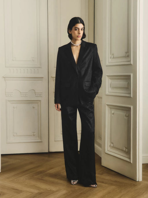 Брюки прямые с блестками / Zarina