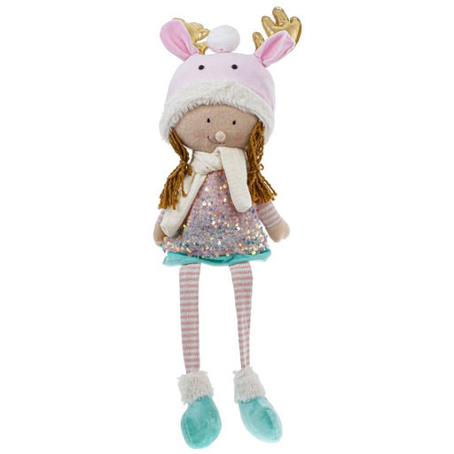 Игрушка набивная "Мальчик, Девочка", L17 W10 H61/33 см, 2в.