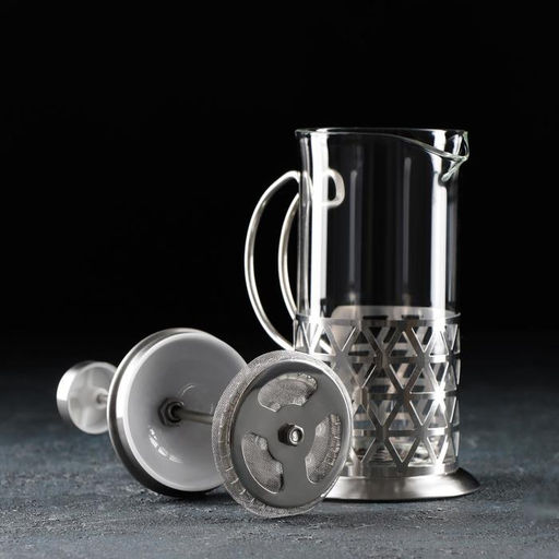 Френч-пресс стеклянный Доляна «Фараон», 350 мл, 13×9×19 см