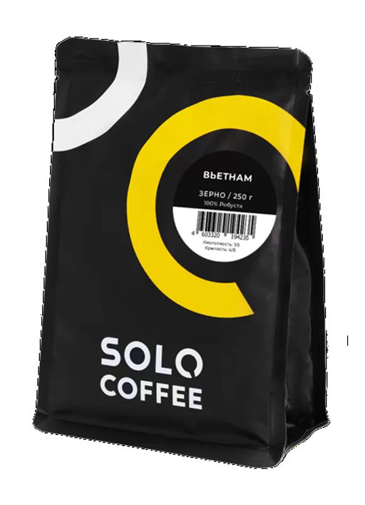 Кофе в зернах Solo Coffee Вьетнам Робуста (100% робуста), свежеобжаренный  фото 5