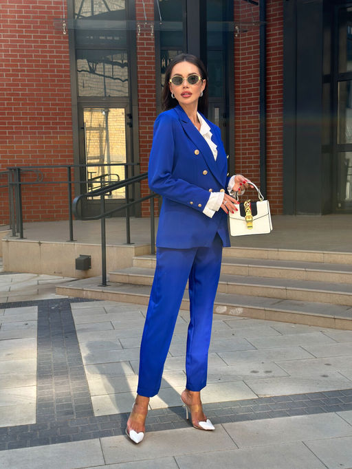 Брюки AURA 4157-170 синий фото 4