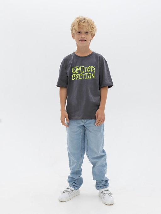CHILLEASY 220010C-29 Футболка для мальчика, Антрацит