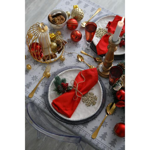 Скатерть новогодняя «Сканди стиль» 180×146 см, 100% хлопок, 164 г/м²