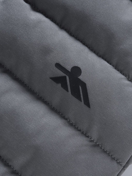 Куртка мужская удлинённая стёганая с капюшоном и графеновой подкладкой утеплитель тинсулейт