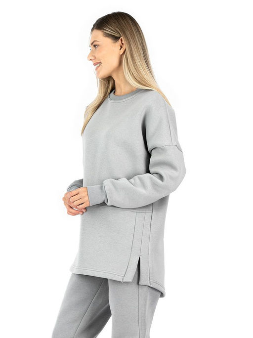 Свитшот с начесом J.487 св.серый - Argo classic фото 5