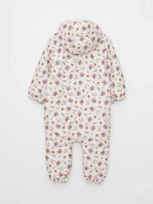 Kap??onlu Uzun Kollu Bask?l? K?z Bebek Astronot Mont - Waikiki фото 3