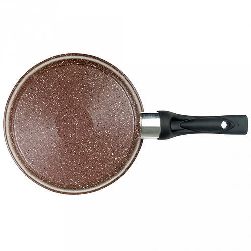 Сковорода с тефлоновым покрытием д22см "Шоколад", h5,5см, s0,38см, ручка из термостойкого пластика (Россия)