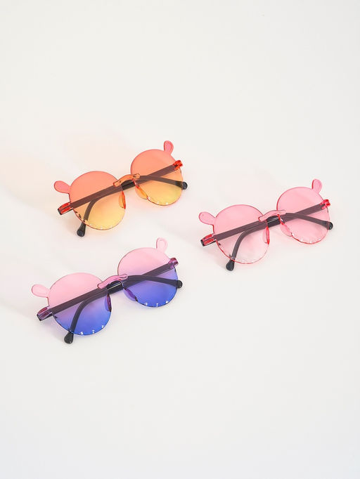 Цена за 2 шт. Карнавальные очки «Круглые» градиент, цвета МИКС