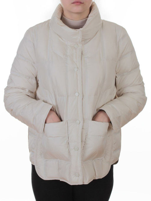 8810 MILK Куртка пуховая облегченная женская (утиный пух) - Fashion фото 3