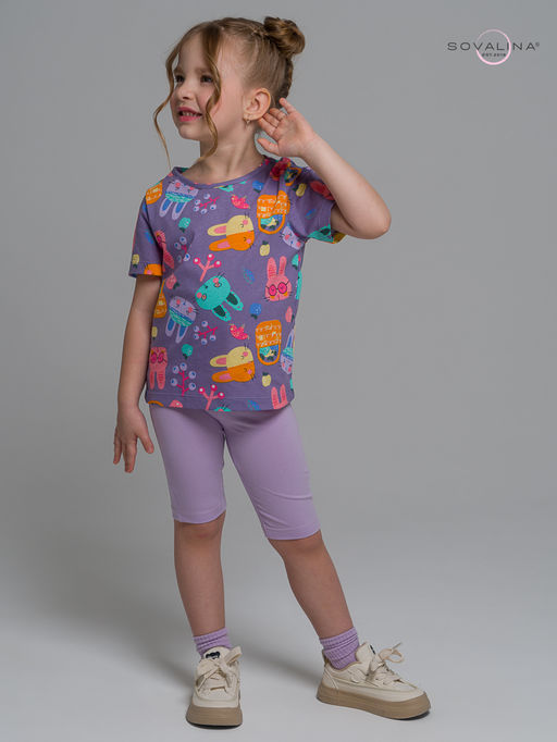 Костюм Актив черничные зайки-лаванда - Sovalina фото 15