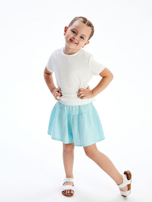 Beli Lastikli Basic M?slin K?z ?ocuk ?ort