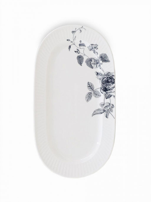 Тарелка сервировочная 25,2x13,5x2,1 белый фарфор - Denastia фото 2