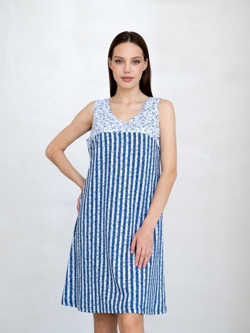 Сарафан хлопок 100%,сине-голубой - Binita фото 6