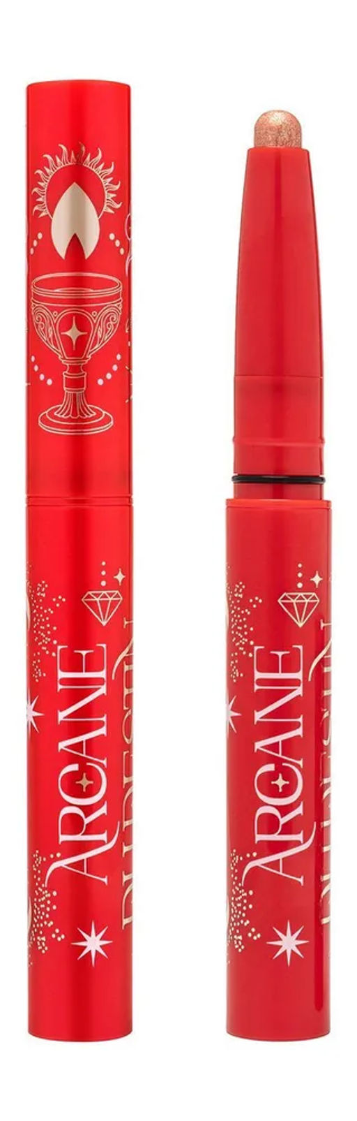 лимитка Vivienne Sabo Тени для глаз в стике Arcane du destin тон 01 шампань с дуохромным розовым свечением