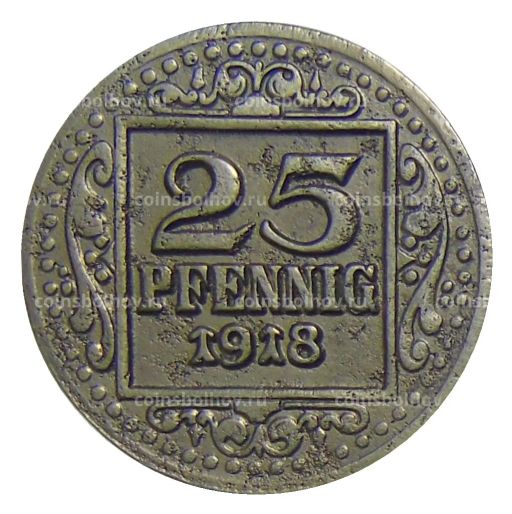 Монета 25 пфеннигов 1918 года Германия  Нотгельд Мюнстер