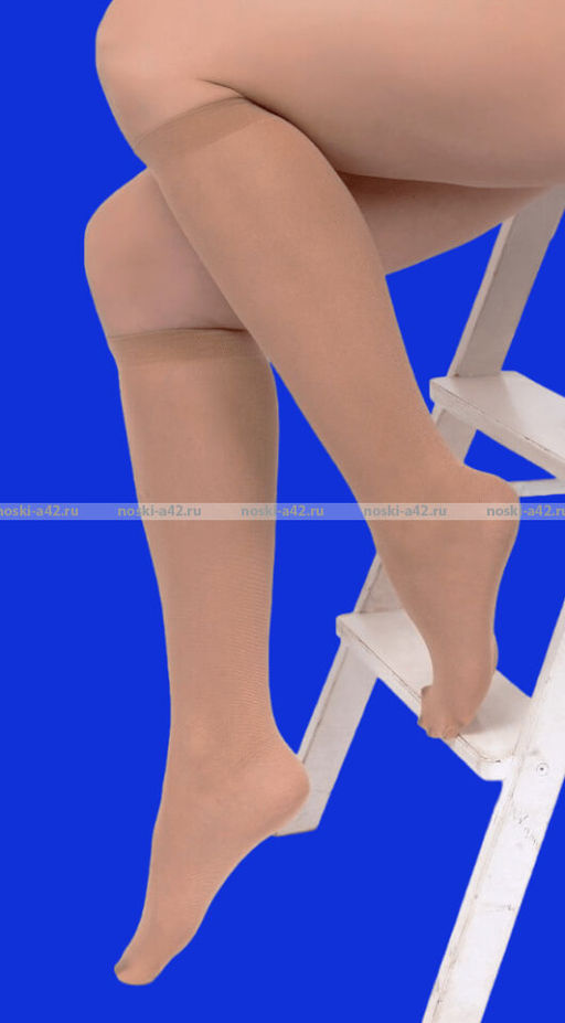 Цена за 10 пар. Крабро CRABRO ГОЛЬФЫ женские 50 Den микрофибра с лайкрой бежевые Miss уплотненные