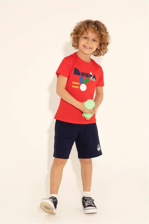 U. S. Polo Assn / Красная футболка с круглым вырезом для мальчиков - U.s. polo assn фото 2