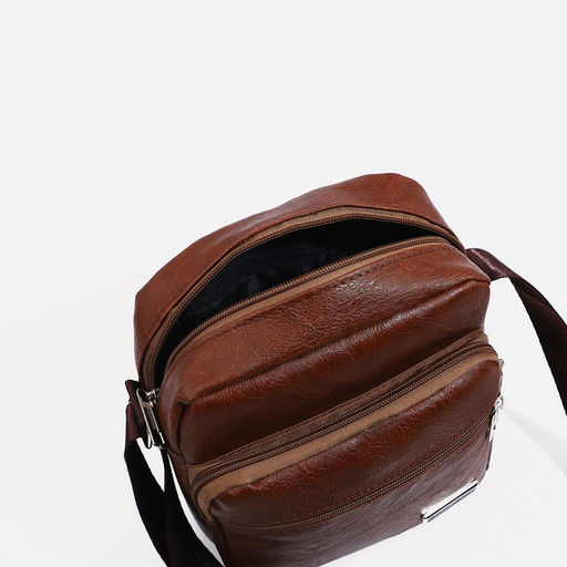 Сумка мужская, цвет коричневый - Simaland фото 5