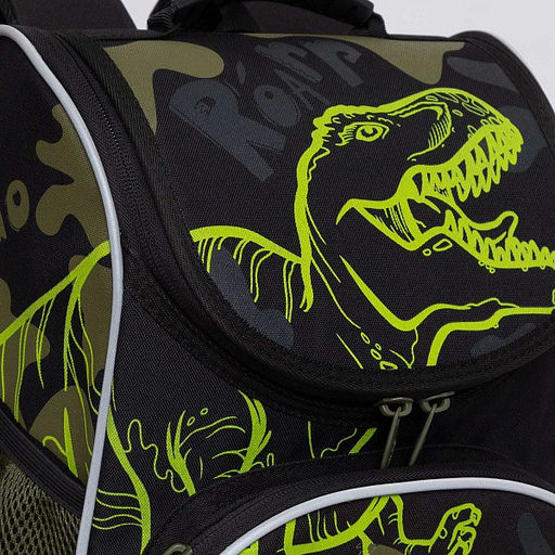 RAm-385-8 Рюкзак школьный с картхолдером на держателе и мешком для обуви - Grizzly фото 34