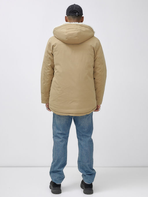 Парка мужская зимняя удлиненная с мехом хаки цвета 8753G - Mtforce фото 15