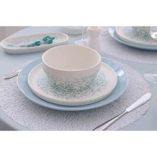 Салатник Magistro «Лунный океан», 600 мл, d=14 см, фарфор, белый