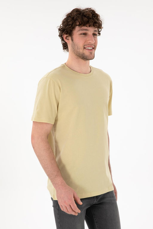 Erkek Regular Fit Bisiklet Yaka A__k Haki Basic Ti__rt Sepette S_rpriz _ndirim - U.s. polo assn фото 2