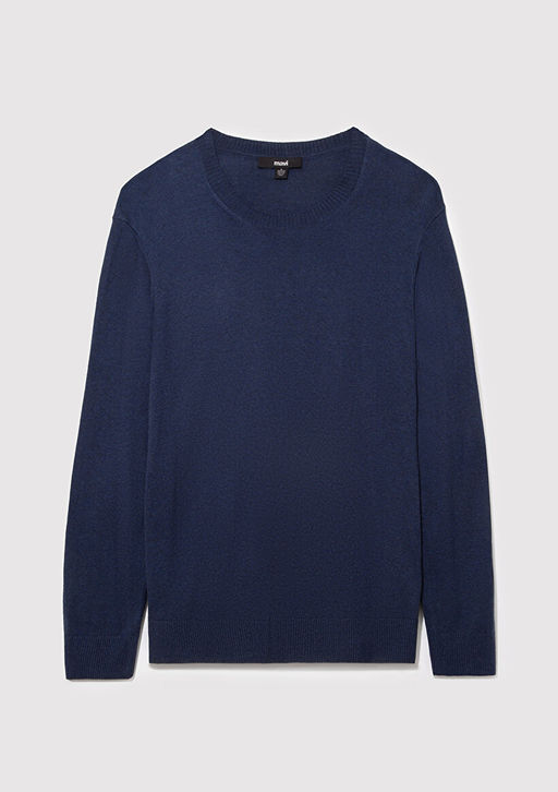 Bisiklet Yaka Lacivert Kazak - Mavi фото 9