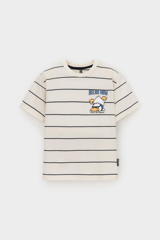 КР 302757/суровый,индиго,полоска к569 фуфайка (футболка) для мал - Crockid фото 2