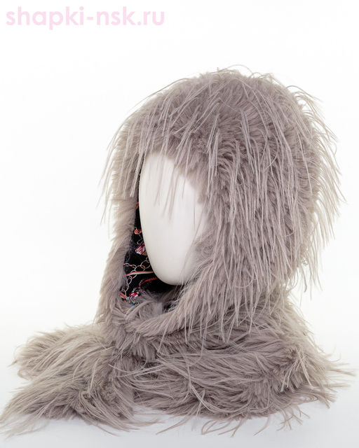 Леона экомех страус Капюшон женский (56-58)