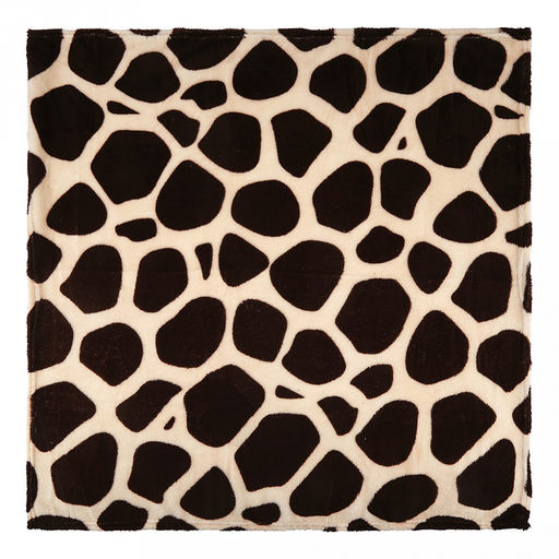 Плед (покрывало) в коляску 80х80см "Сон жирафа", велсофт "California" набивной, полиэстер 100%, плотность 160г/м2, упаковка пакет ПП 35х45см, т.м. "Домашняя Мода" (Россия)