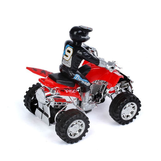 Мотоцикл инерционный Квадрик, с гонщиком, цвета МИКС - Simaland фото 3