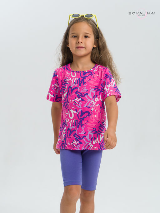 Костюм Актив надписи фуксия-вери-пери - Sovalina фото 9