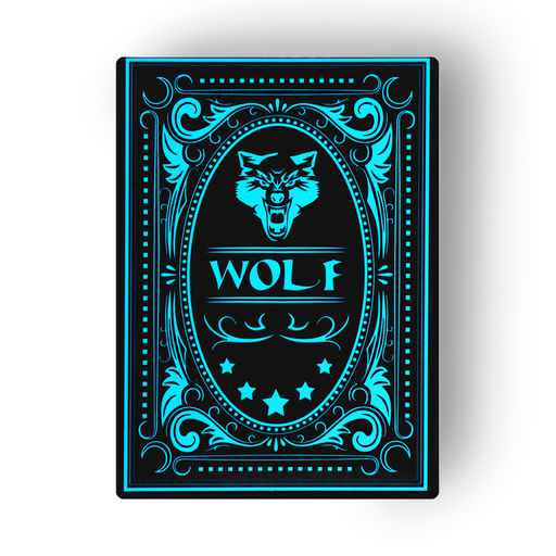 Карты игральные пластиковые «Неон», светящиеся, 8.8×6.3 см, синие