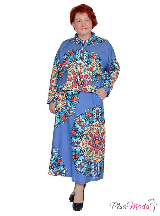 Юбка Модель №1490 размеры 44-84 - Plusmoda фото 4