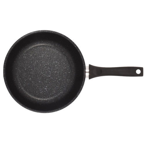 Сковорода алюмин. 260/60мм с ручкой (АП) темный мрамор (смт262а) (Кукмара)