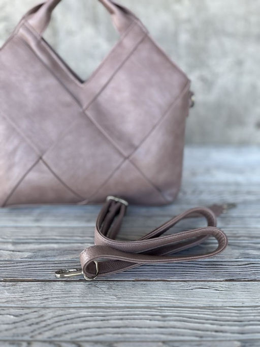 Женская сумка из эко кожи 0025 Пудра - Sergio valentini фото 4