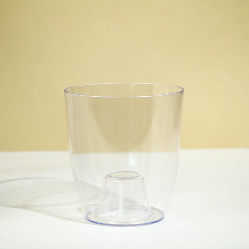 Горшок для орхидей, 2 л, 14,8 × 16,2 см, круглый, пластик, прозрачный